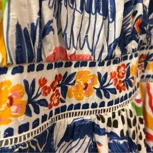 Farm Rio Multicolor Cotton Midi Dress